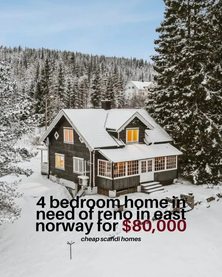 This 4-Bedroom Home is a Renovation Opportunity in East Norway – $80,000