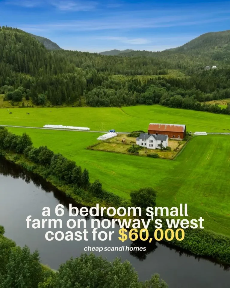 A Six-Bedroom Small Farm 1,5 Hour from Trondheim – $60,000
