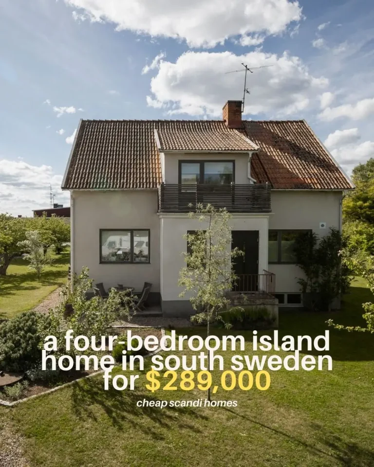 A Four-Bedroom Island Home in South Sweden – $289,000