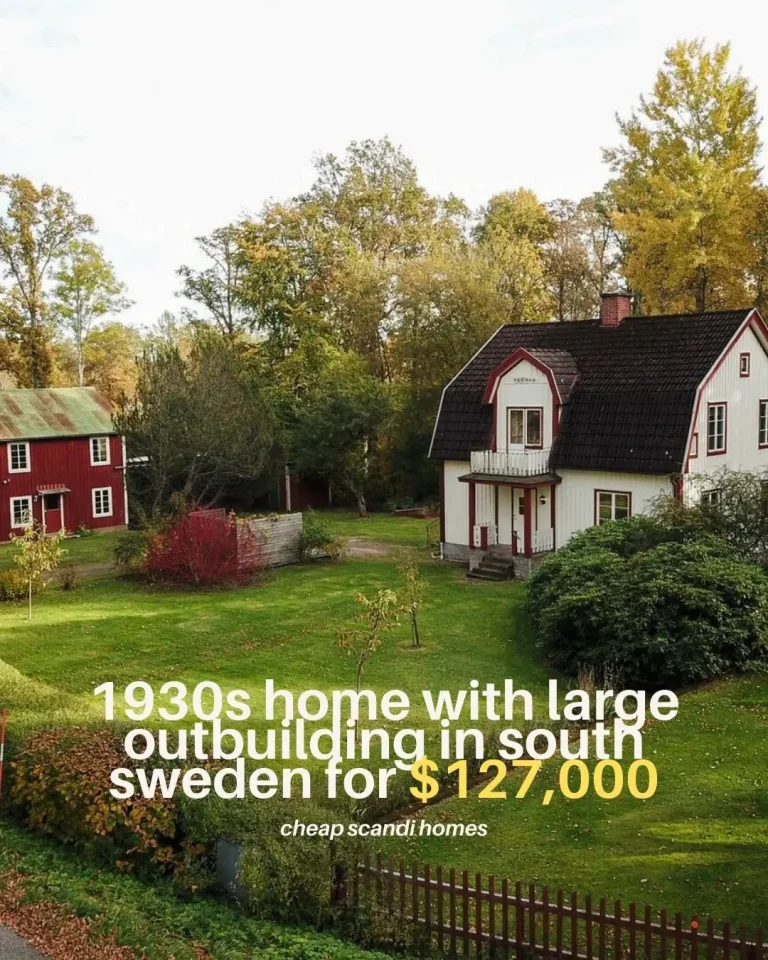 A 1930s Home in South Sweden with a Large Outbuilding for $127,000
