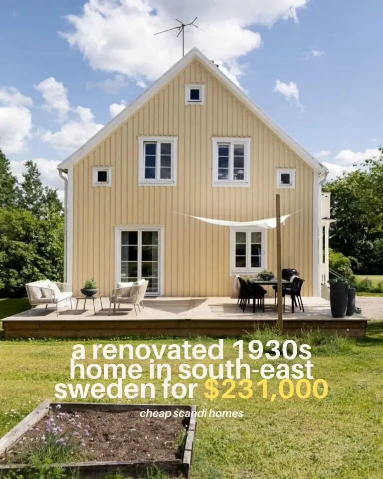 A Renovated 1930s Home in South-East Sweden for $231,000