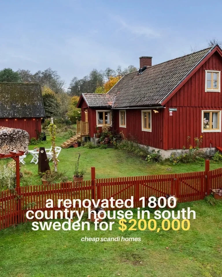 Renovated 1850s Cottage in a Rural Location in South Sweden – $200,000