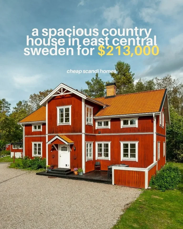 A 2,626 sq ft Country House in East Central Sweden for $213,000