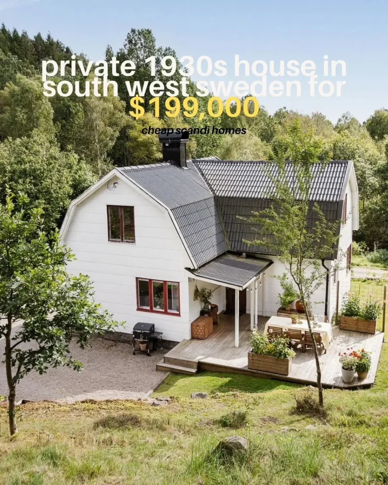 A Private 1930s House in South-West Sweden for $199,000