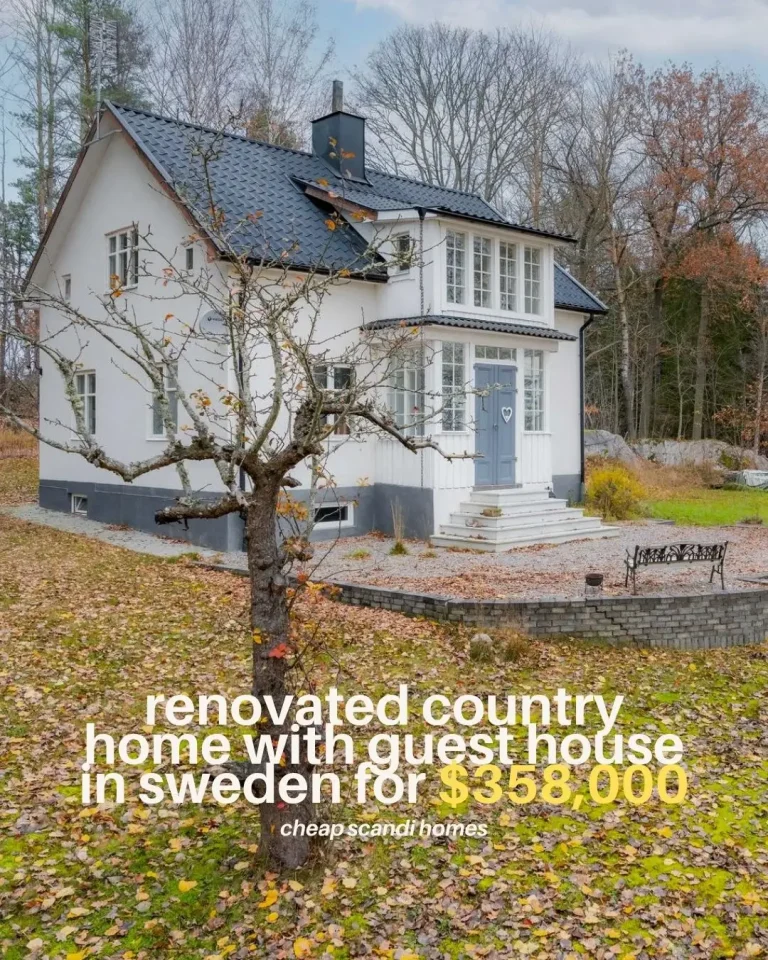 A Renovated Country Home with a Guest House 1,5 Hour from Stockholm for $358,000
