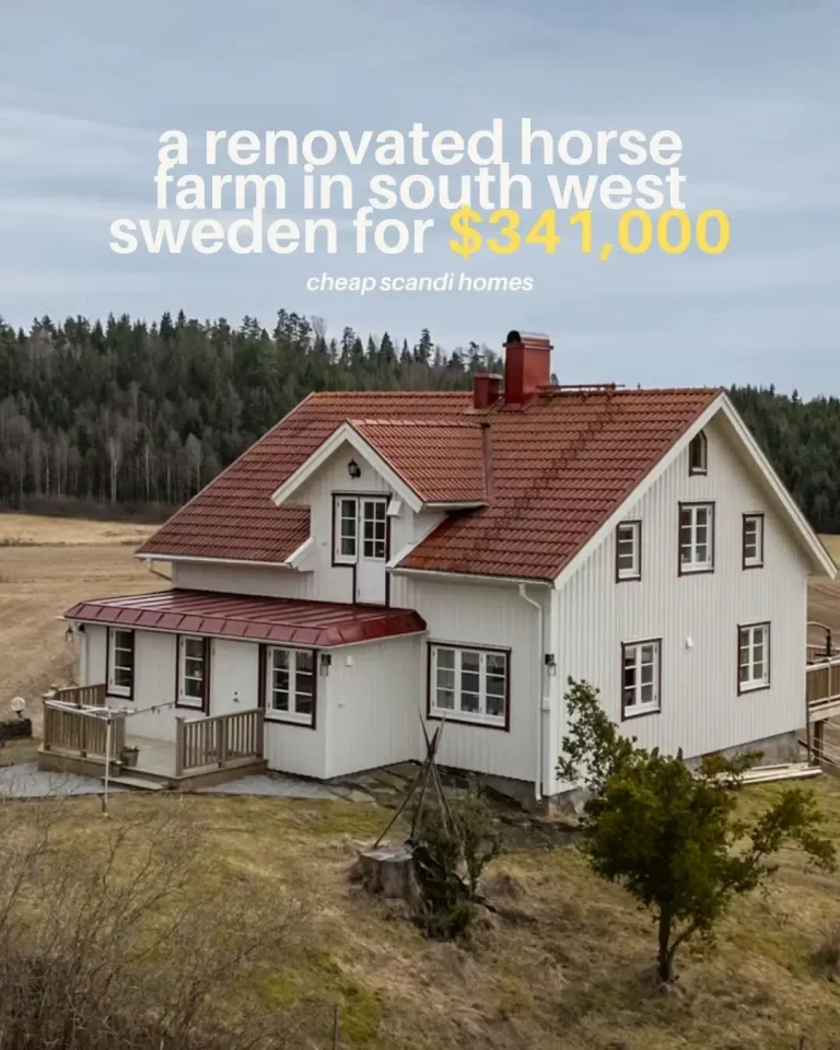 A Renovated Horse Farm in South West Sweden for $341,000