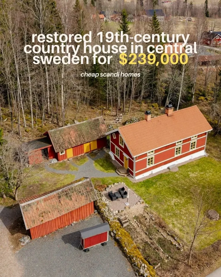 A Restored 19th-Century Country House in Central Sweden for $239,000