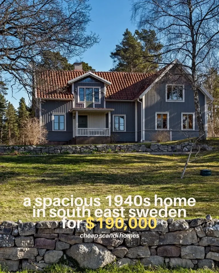 A Spacious 1940s Home in South East Sweden for $190,000