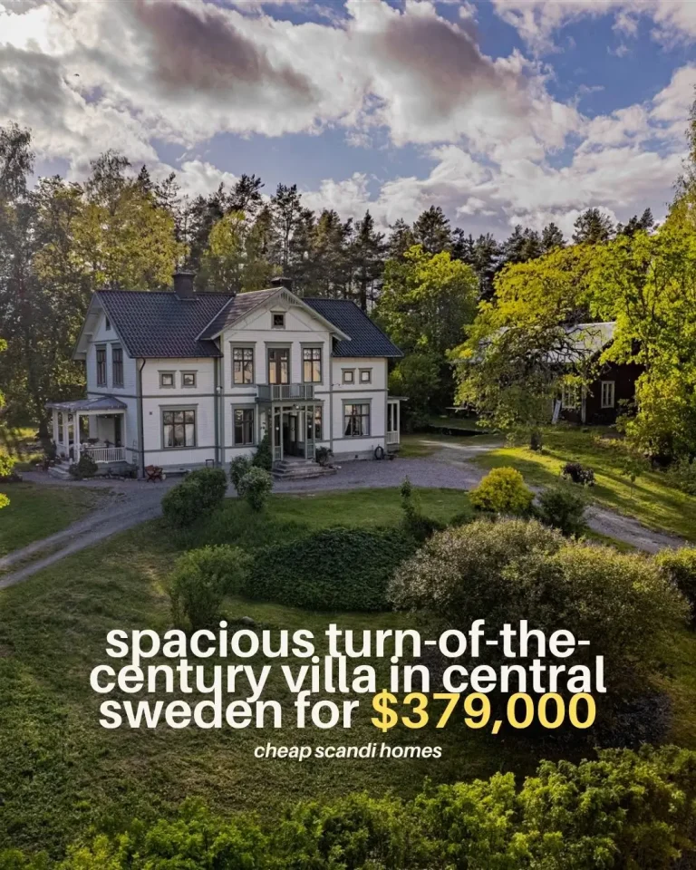 A Spacious Turn-of-the-Century Villa in Central Sweden for $379,000