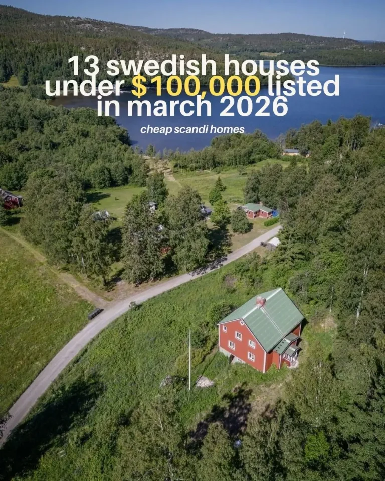 You Can Still Buy a House in Sweden for Under $100K – The Best Listings from March 2026