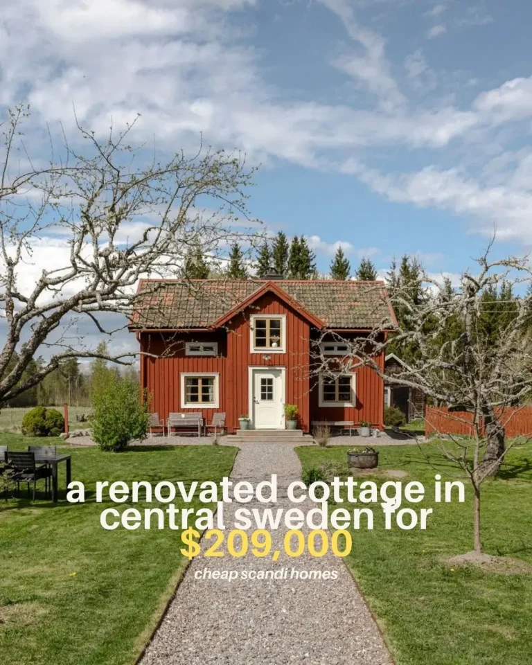 A Renovated Countryside Cottage in Central Sweden for $209,000