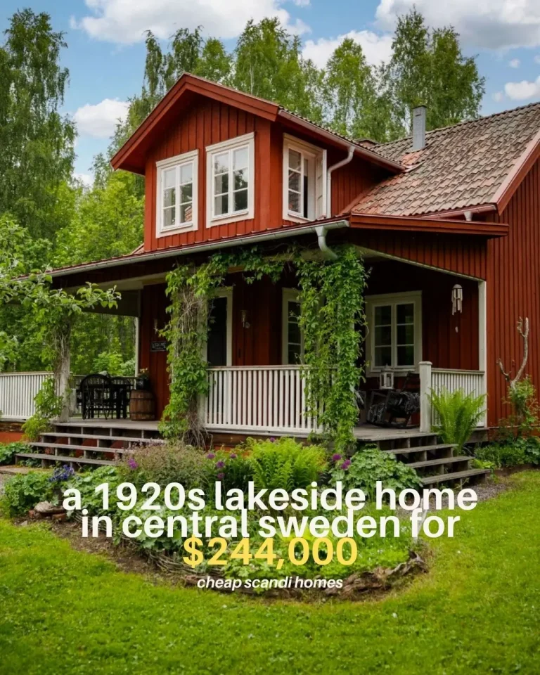 A Charming 1920s Lakeside Home in Central Sweden for $244,000
