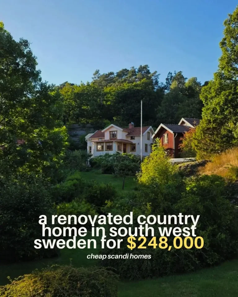 A Renovated 19th-Century Country House in South-West Sweden for 248,000